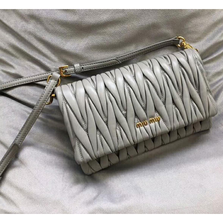 2018 MiuMiu MATELASSE LEATHER MINI BAG