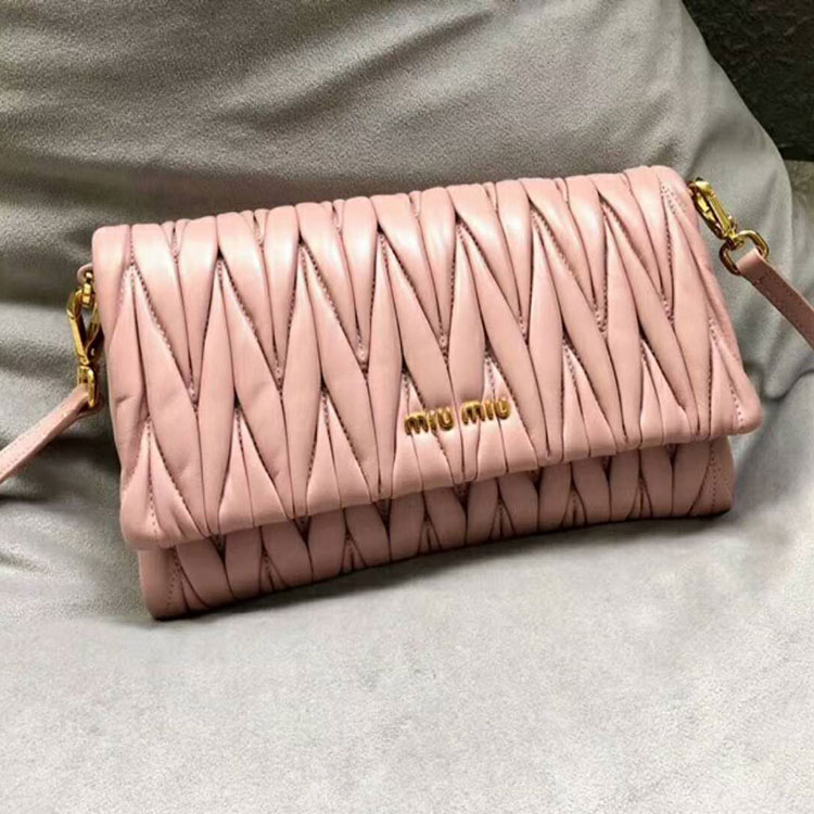 2018 MiuMiu MATELASSE LEATHER MINI BAG