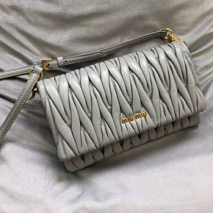 2018 MiuMiu MATELASSE LEATHER MINI BAG