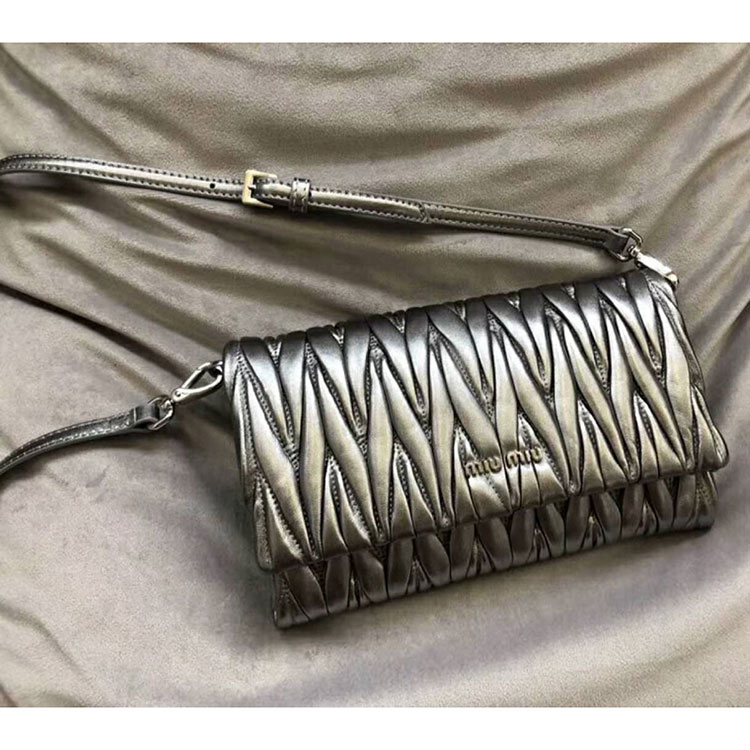 2018 MiuMiu MATELASSE LEATHER MINI BAG