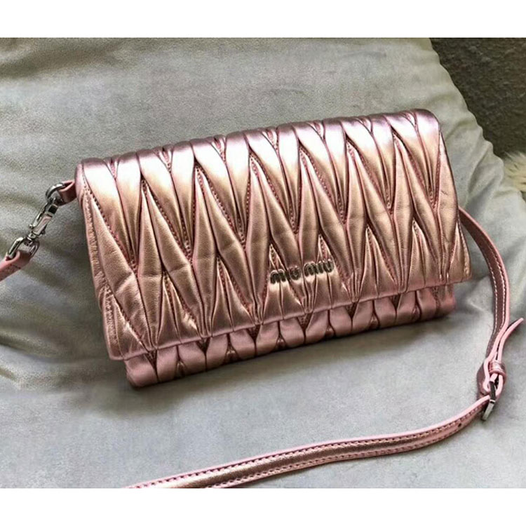 2018 MiuMiu MATELASSE LEATHER MINI BAG