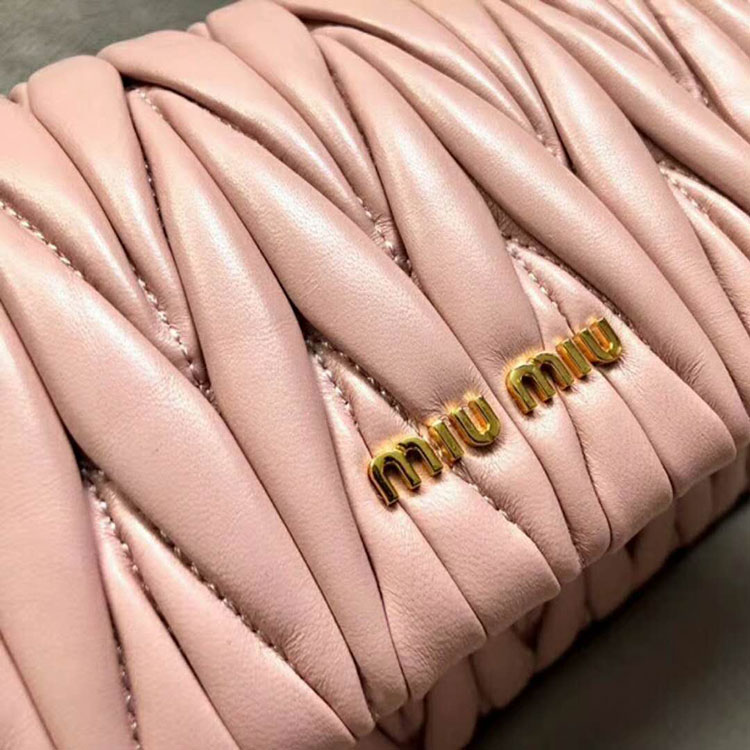 2018 MiuMiu MATELASSE LEATHER MINI BAG