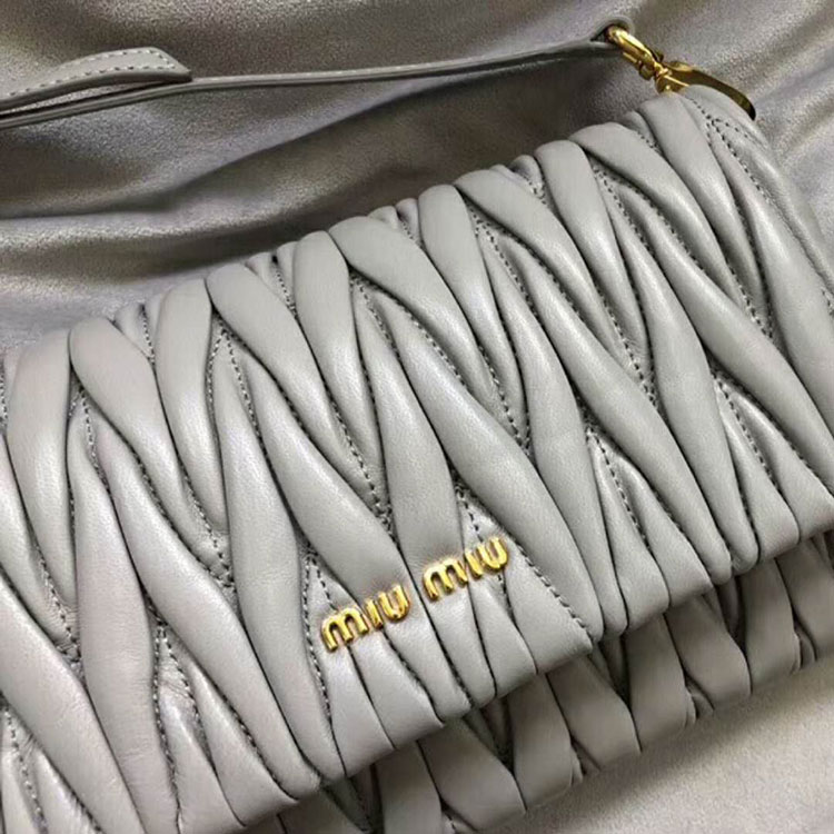 2018 MiuMiu MATELASSE LEATHER MINI BAG