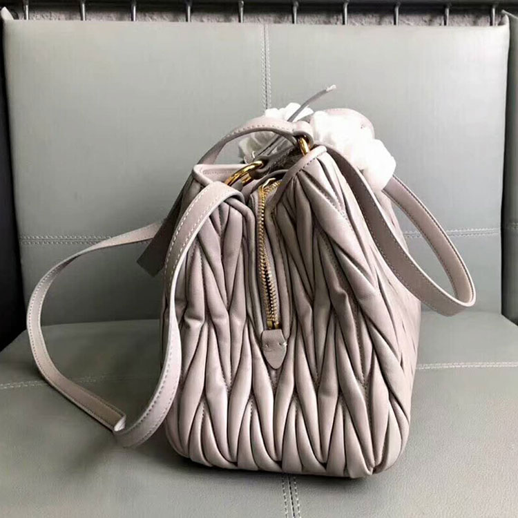 2018 MiuMiu MATELASSE LEATHER TOTE