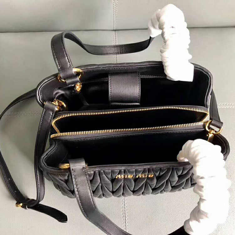 2018 MiuMiu MATELASSE LEATHER TOTE