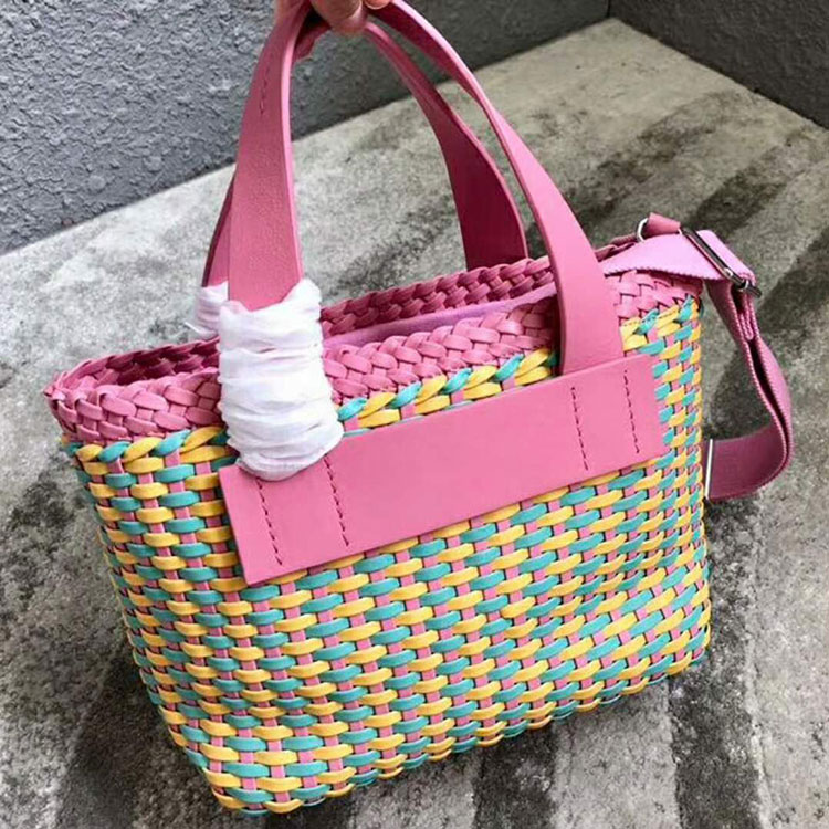 2018 MiuMiu WOVEN FAUX LEATHER BAG