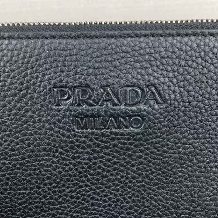 2018 Prada Deer leather document holder