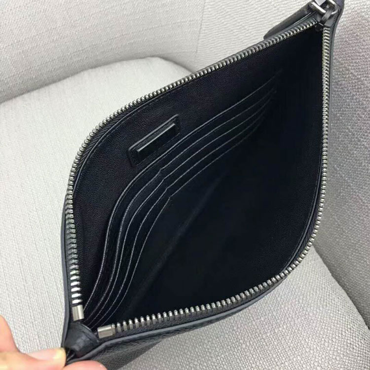 2018 Prada Deer leather document holder