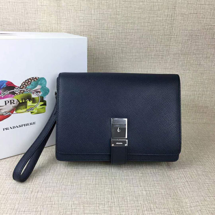 2018 Prada Men leather bag