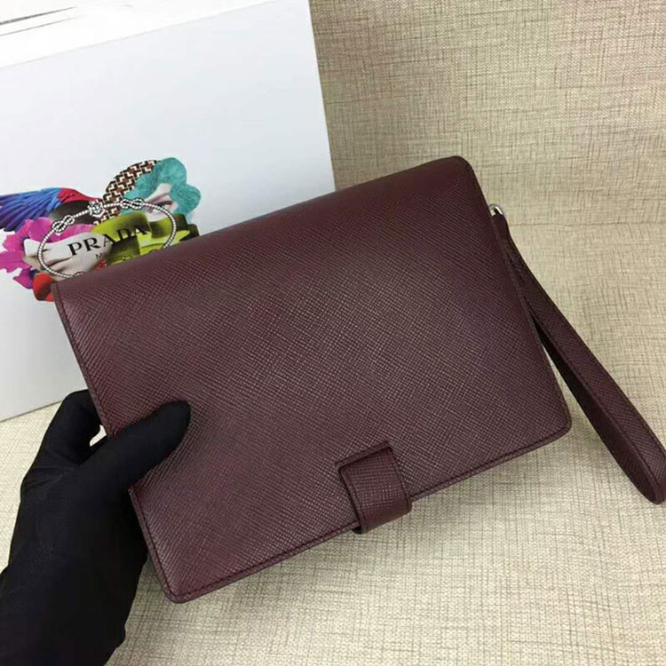 2018 Prada Men leather bag