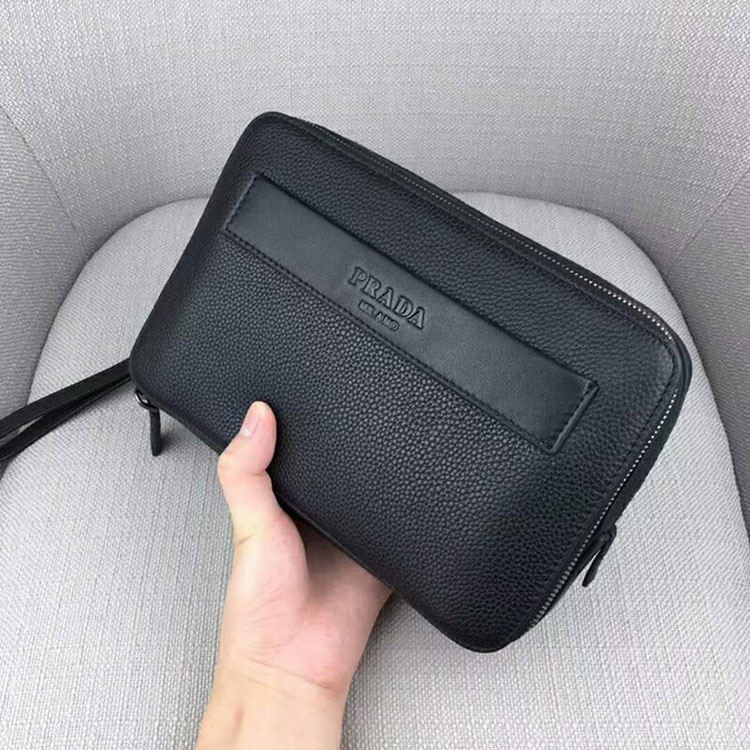 2018 Prada Men leather bag