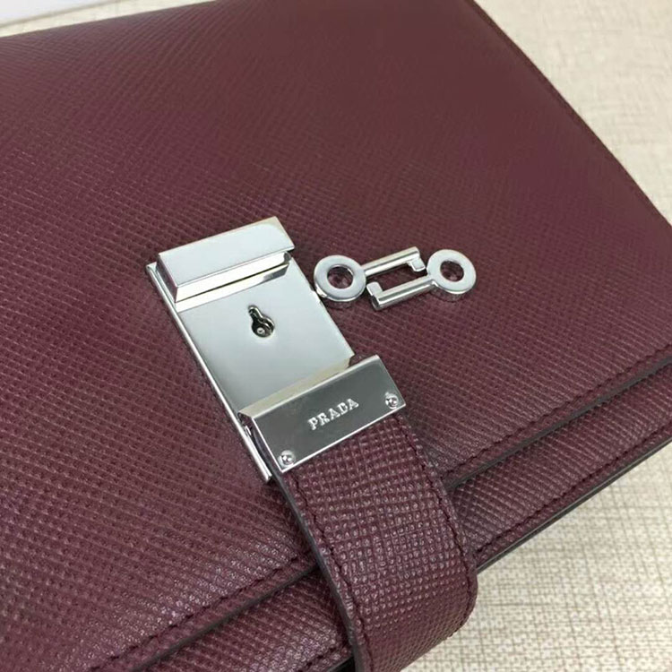 2018 Prada Men leather bag