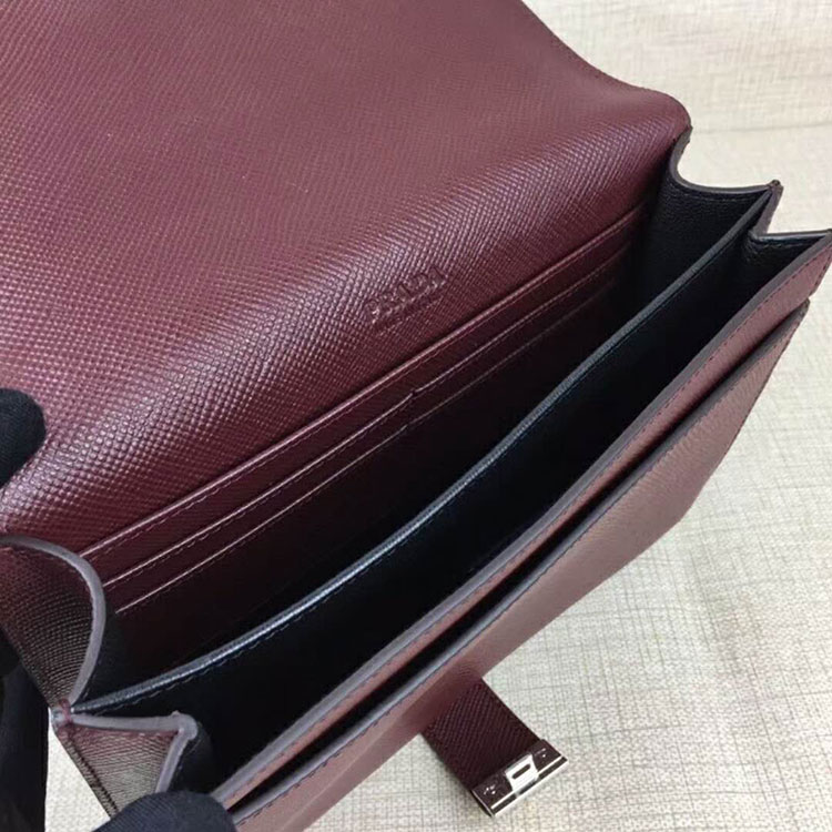 2018 Prada Men leather bag