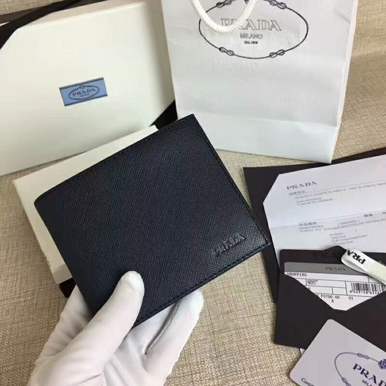 2018 Prada Men leather wallet