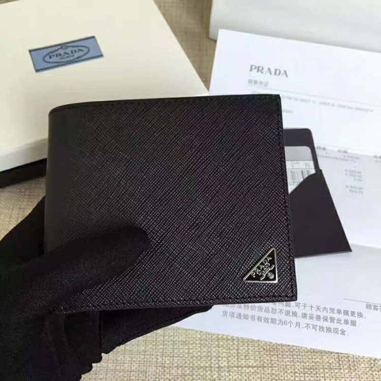 2018 Prada Men leather wallet