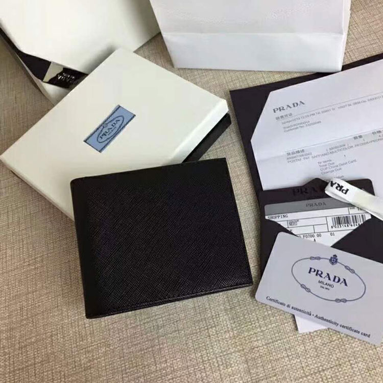 2018 Prada Men leather wallet