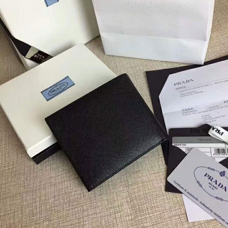 2018 Prada Men leather wallet