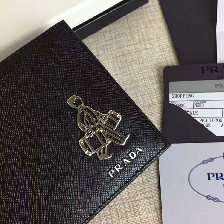 2018 Prada Men leather wallet