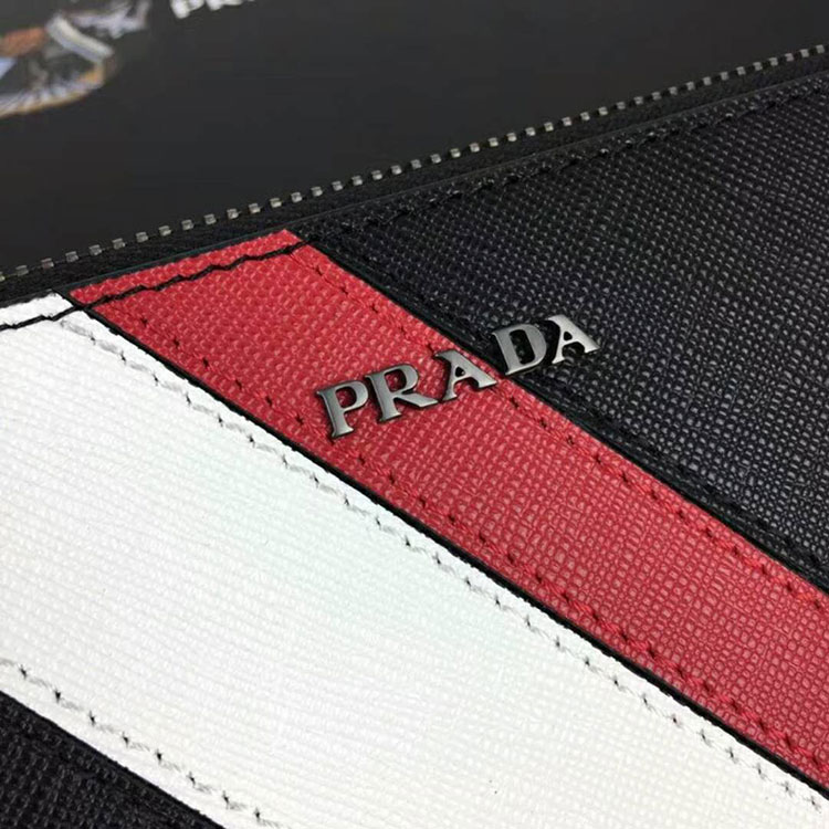 2018 Prada Men saffiano leather briefcase