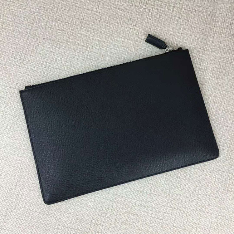 2018 Prada Men saffiano leather document holder