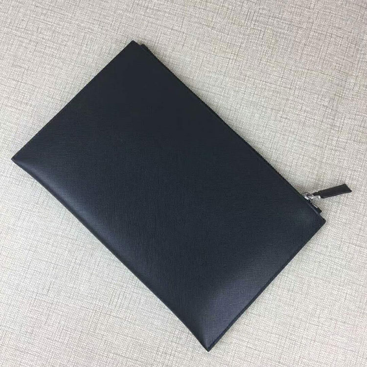 2018 Prada Men saffiano leather document holder