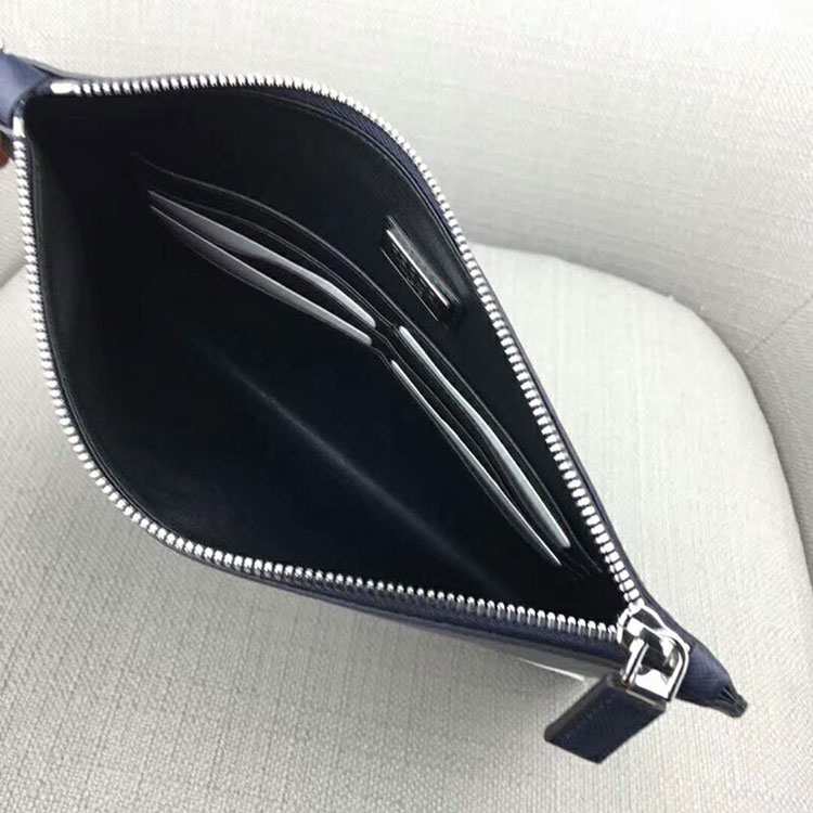 2018 Prada Men saffiano leather document holder