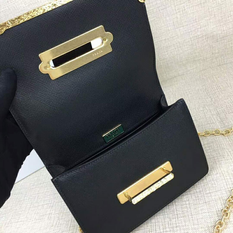 2018 Prada Women Saffiano leather shoulder bag