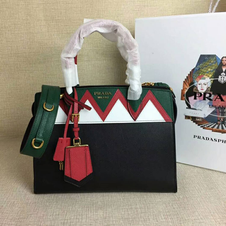 2018 Prada Women esplanade leather bag