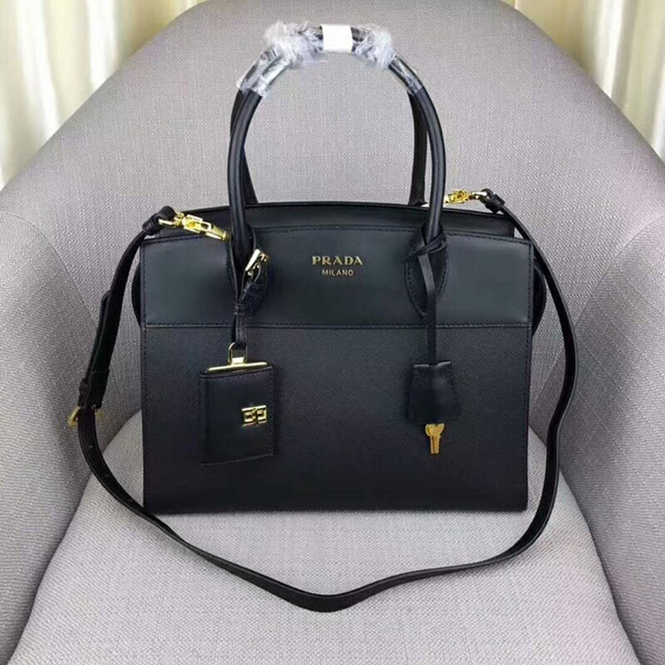 2018 Prada Women esplanade leather bag