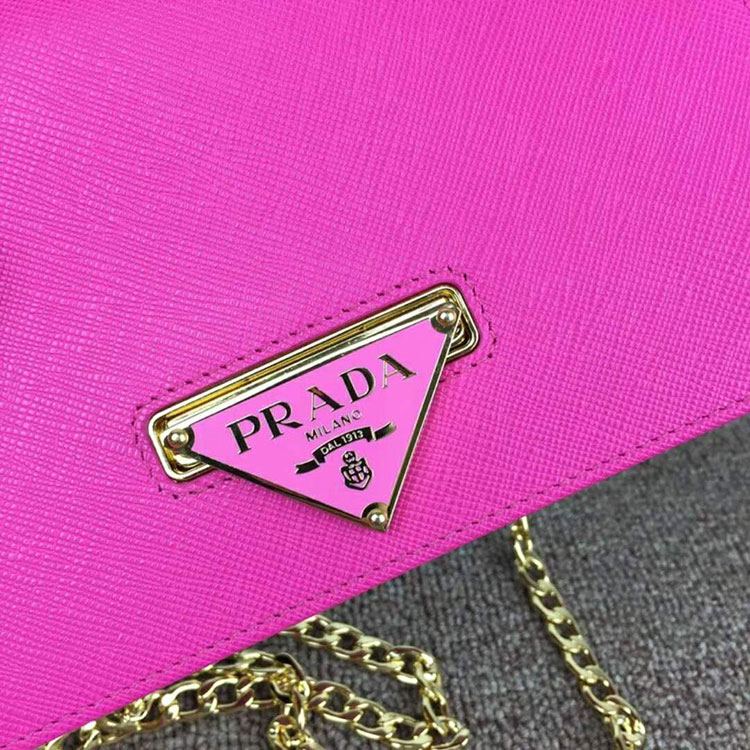 2018 Prada Women leather shoulder bag