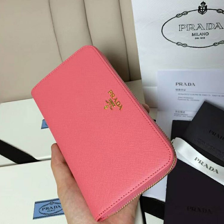 2018 Prada Women leather wallet