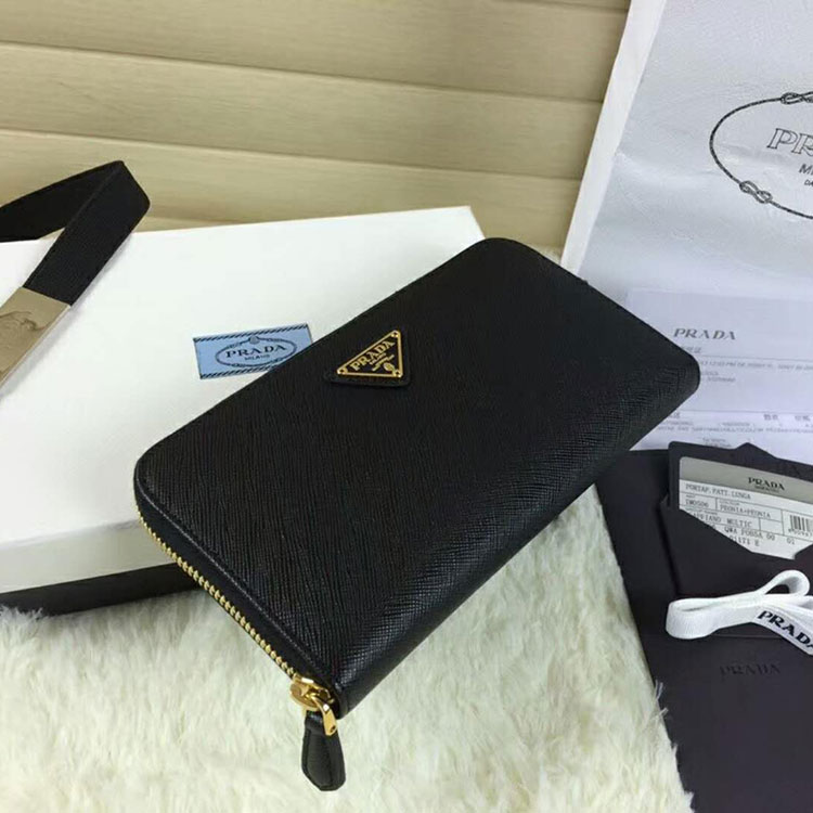 2018 Prada Women leather wallet