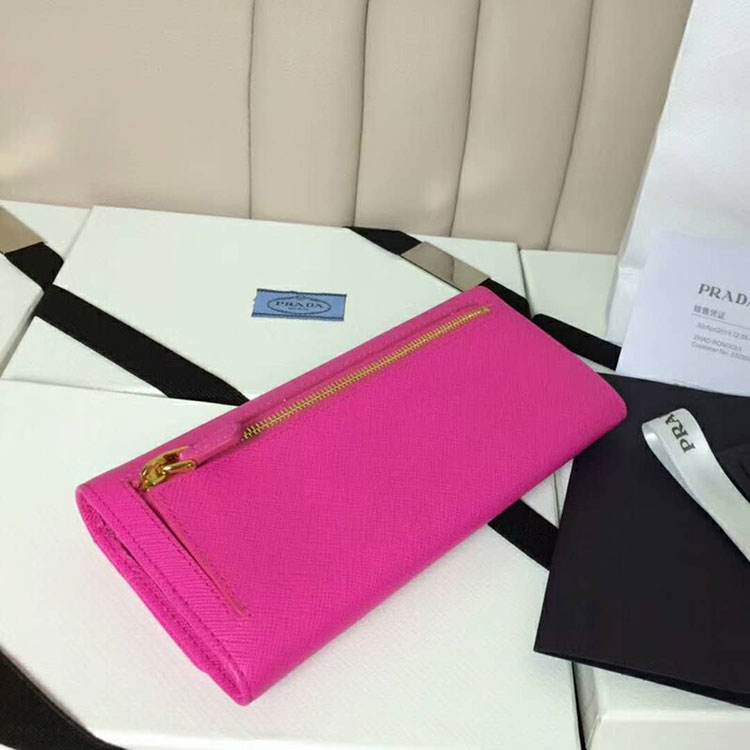 2018 Prada Women saffiano leather wallet