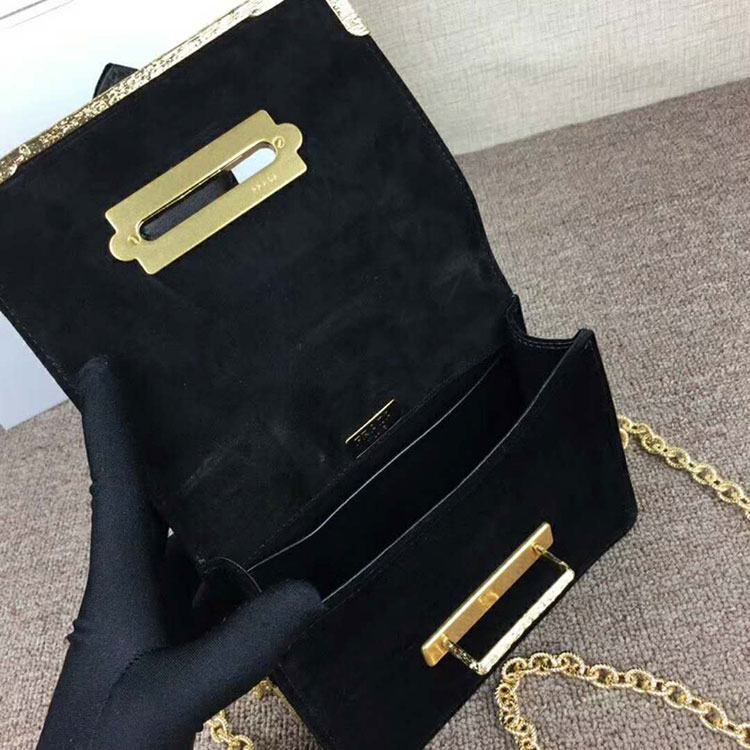 2018 Prada Women velvet shoulder bag