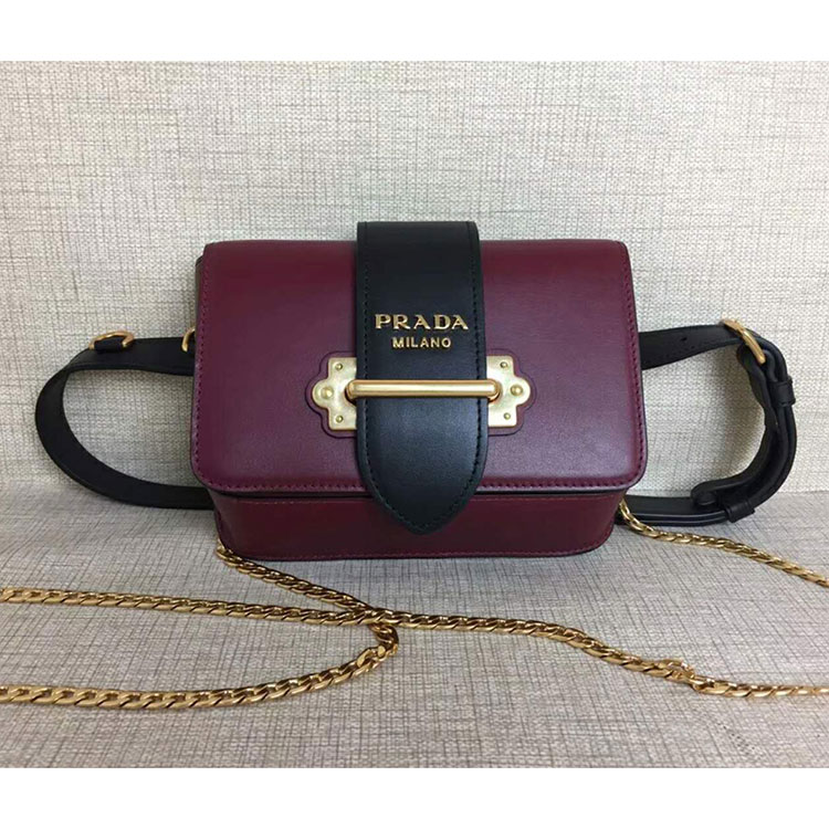 2018 Prada cahier belt bag