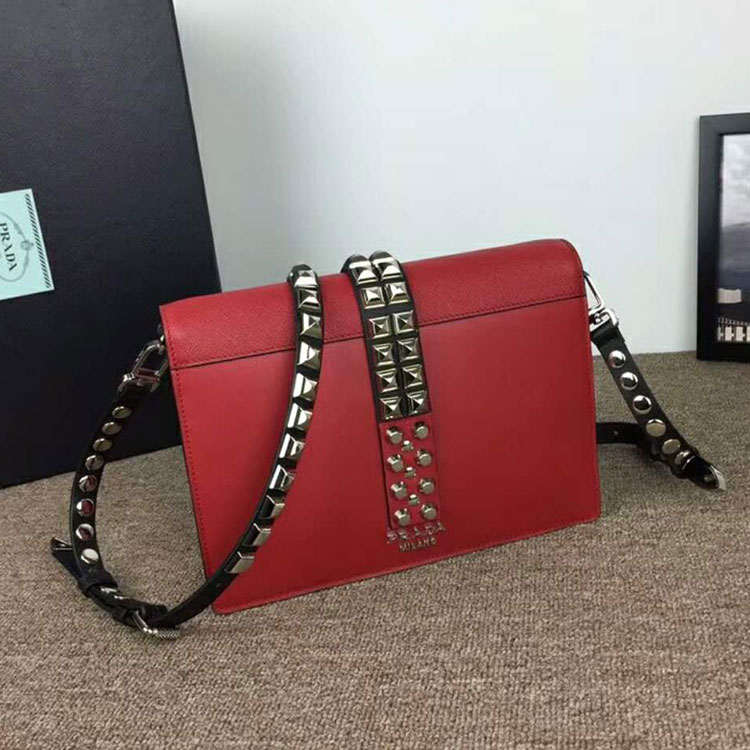 2018 Prada elektra calf leather bag