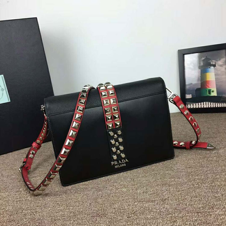 2018 Prada elektra calf leather bag