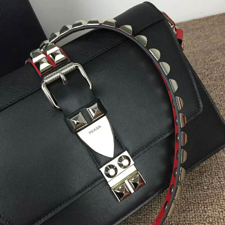 2018 Prada elektra calf leather bag