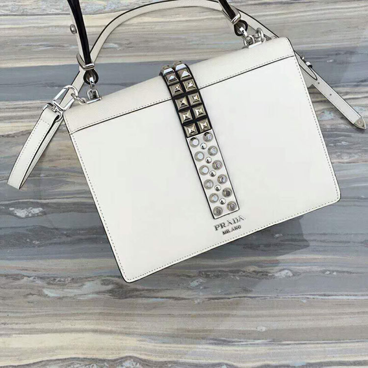 2018 Prada elektra leather shoulder bag