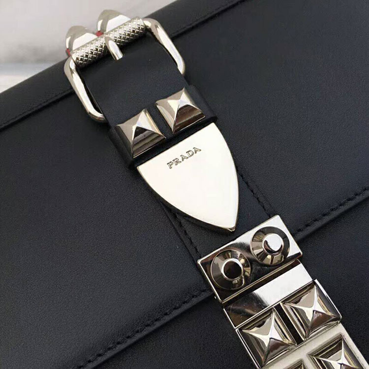 2018 Prada elektra leather shoulder bag