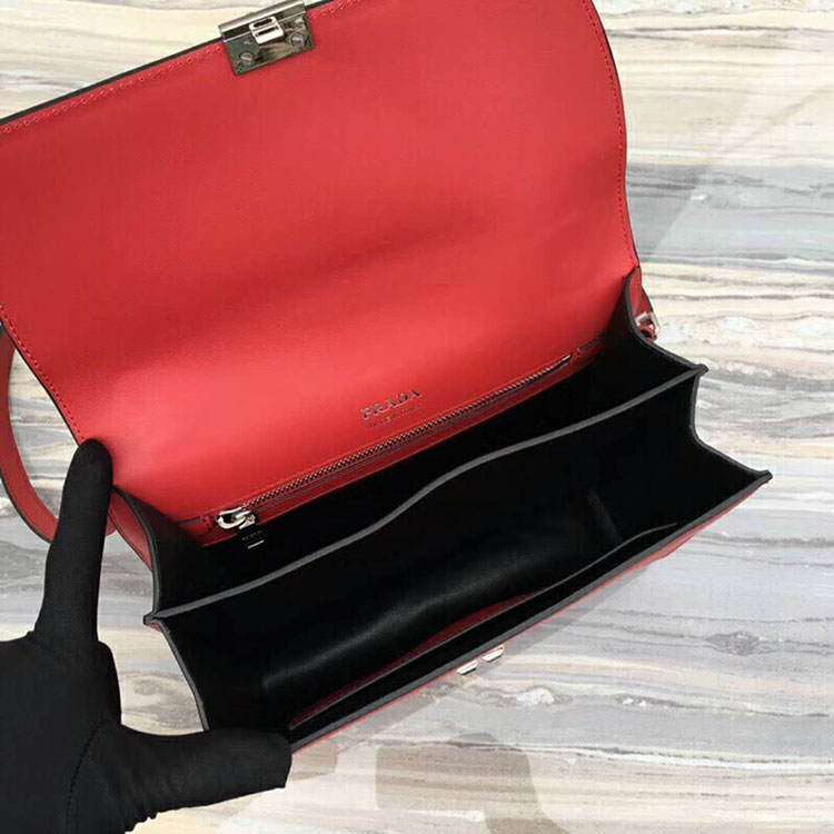 2018 Prada elektra leather shoulder bag