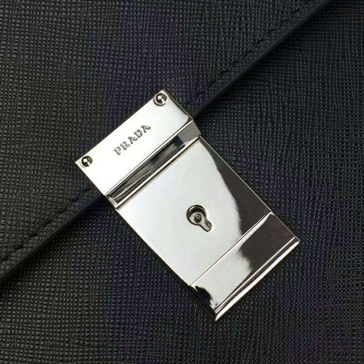 2018 Prada leather briefcase