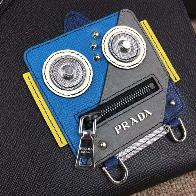 2018 Prada saffiano leather document holder