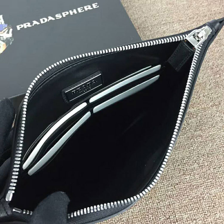 2018 Prada saffiano leather document holder