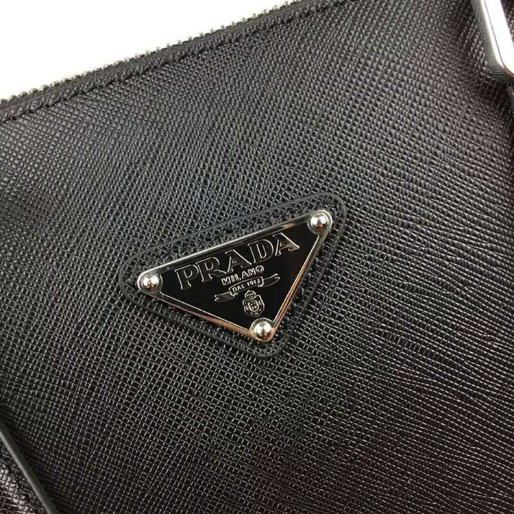 2018 Prada saffiano leather horizontal tote