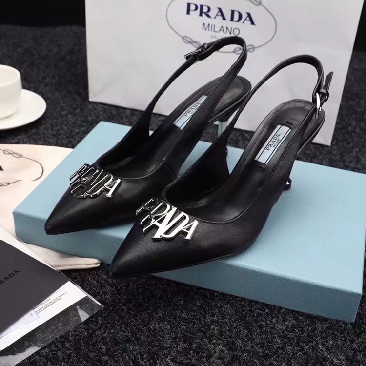 2018 Prada women Sandal in Calfskin Heel 7cm