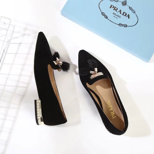 2018 Prada women shoes in Nubuck leather