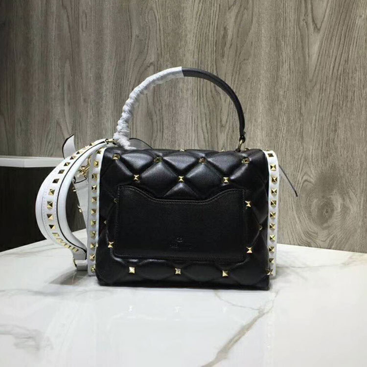 2018 VALENTINO CANDYSTUD TOP HANDLE BAG