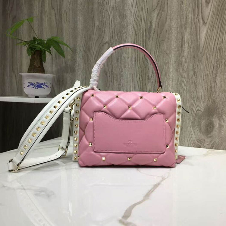 2018 VALENTINO CANDYSTUD TOP HANDLE BAG