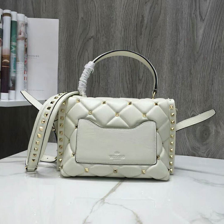 2018 VALENTINO CANDYSTUD TOP HANDLE BAG